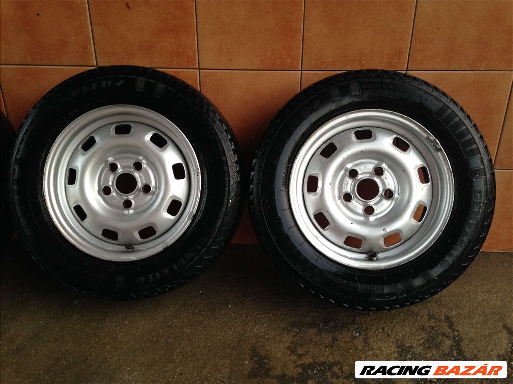 VW TRANSPORTER T-4 15" LEMEZFELNI 5X112 NYÁRI 195/70R15C GUMIVAL! 3. kép