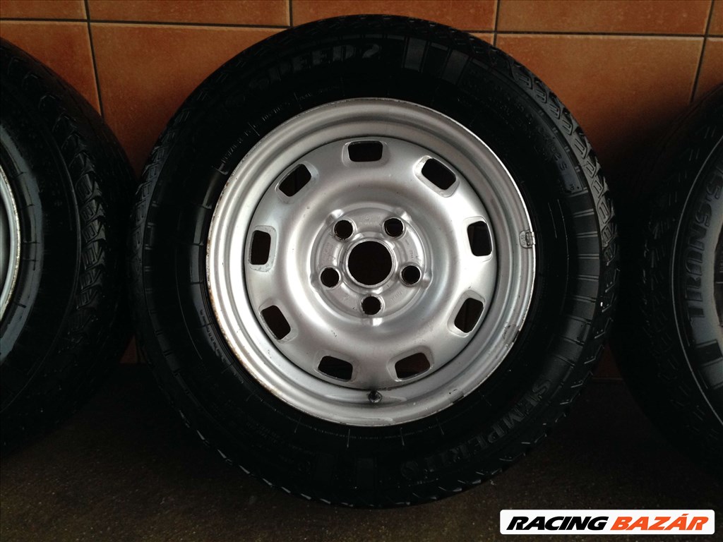 VW TRANSPORTER T-4 15" LEMEZFELNI 5X112 NYÁRI 195/70R15C GUMIVAL! 4. kép