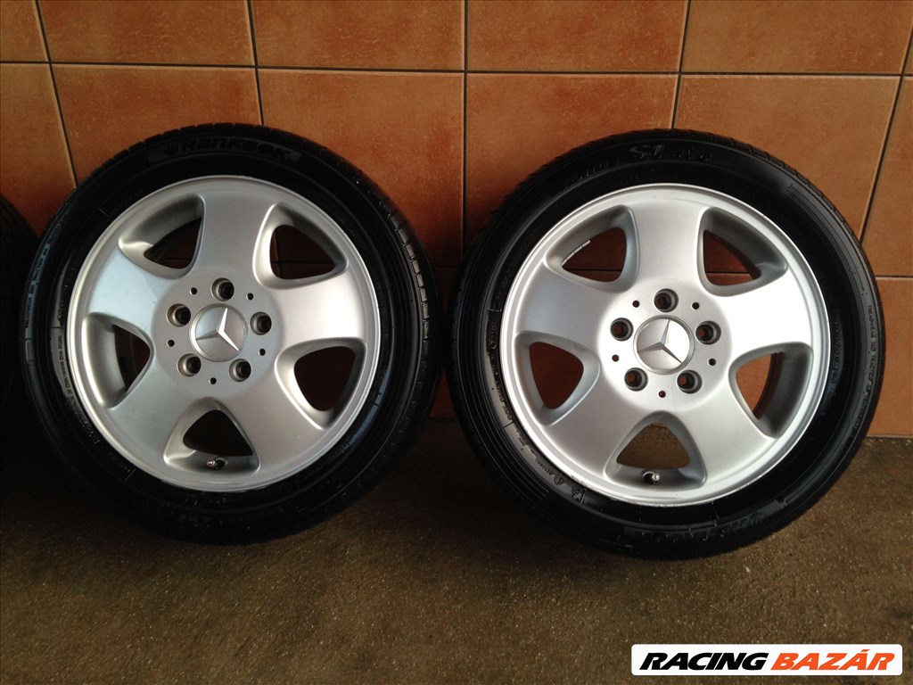 MERCEDES A 15" ALUFELNI 5X112 NYÁRI 195/50R15 GUMIKKAL  OLCSÓN!!!! 3. kép