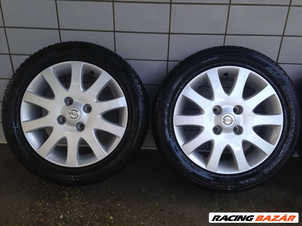 NISSAN 16" ALUFELNI 4X114,3 TÉLI 195/55R16 GUMIVAL OLCSÓN!!!! 2. kép