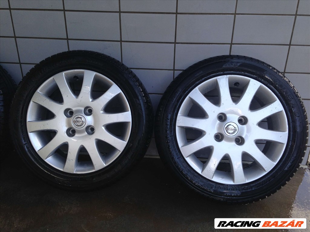 NISSAN 16" ALUFELNI 4X114,3 TÉLI 195/55R16 GUMIVAL OLCSÓN!!!! 3. kép