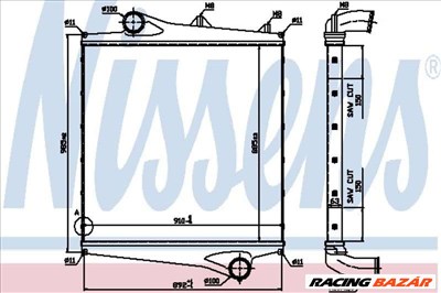 NISSENS 96961 Intercooler - MITSUBISHI, TOYOTA, JAGUAR, LANCIA, PORSCHE, MERCEDES-BENZ, HYUNDAI