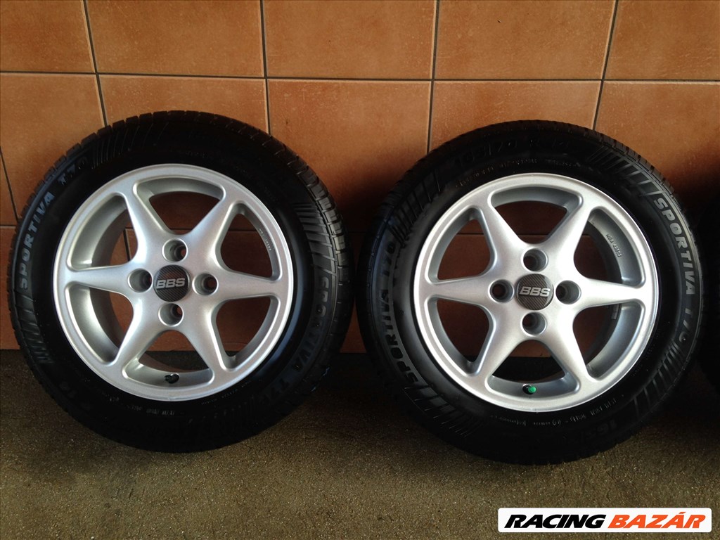 BBS 14" ALUFELNI 4X100 NYÁRI 165/70R14 GUMIVAL OLCSÓN!!!!!! 2. kép