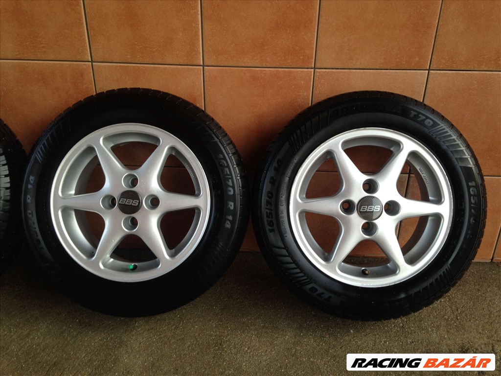 BBS 14" ALUFELNI 4X100 NYÁRI 165/70R14 GUMIVAL OLCSÓN!!!!!! 3. kép