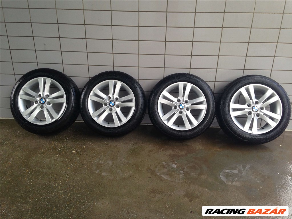 BMW 16" ALUFELNI 5X120 TÉLI 205/55R16 GUMIKKAL OLCSÓN!!!! 1. kép