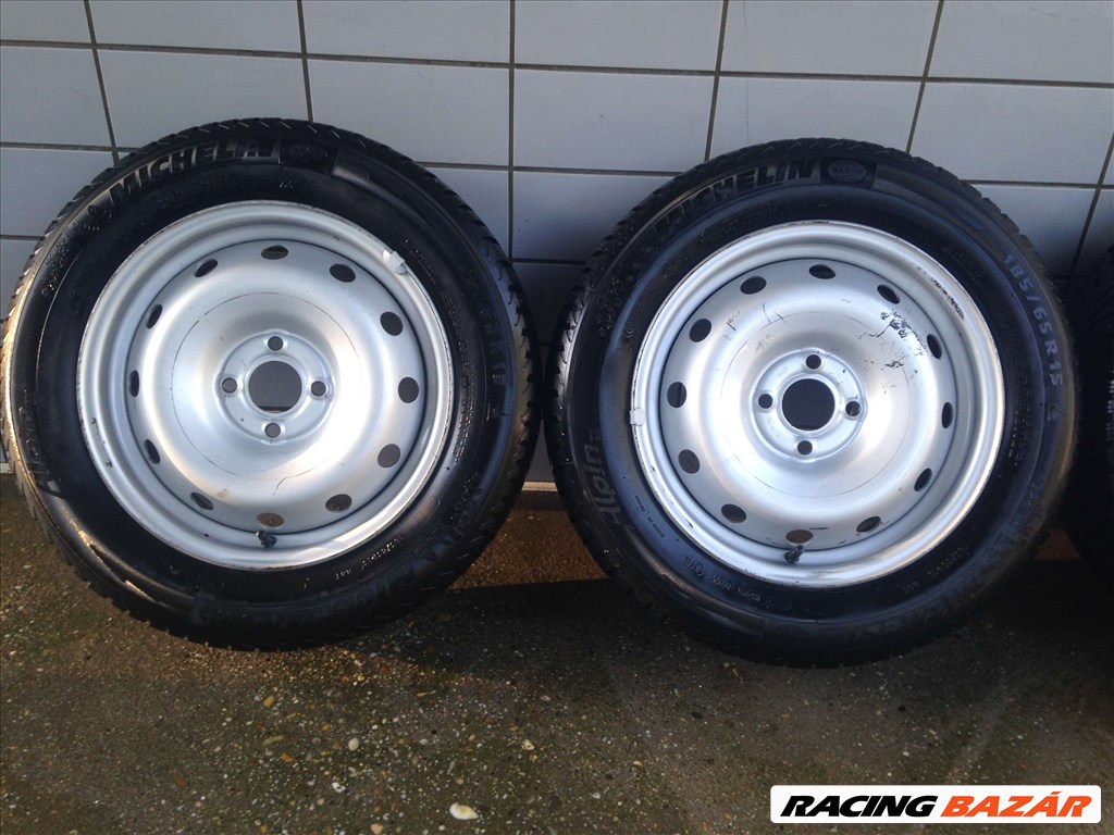 RENAULT 15" LEMEZFELNI 4X100 TÉLI 185/65R15 GUMIVAL OLCSÓN!!!! 2. kép