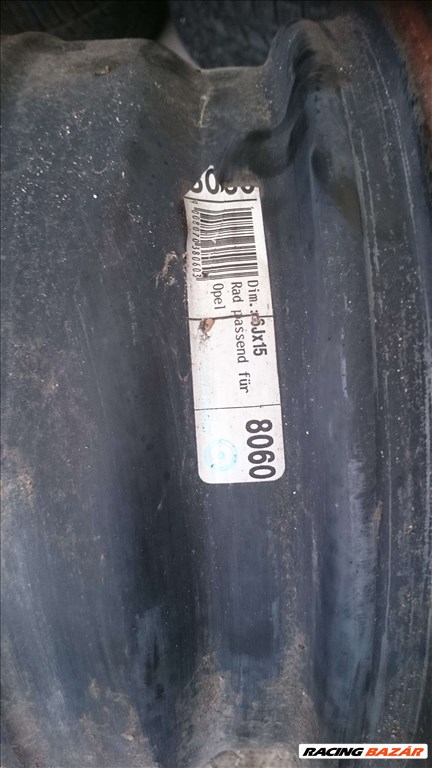 Opel Astra G 6X15 5X110X65 ET49 Használt Lemezfelni 2. kép