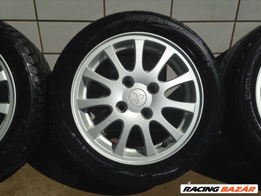 MITSUBISHI 15" ALUFELNI 4X114,3 NYÁRI 195/50R15 GUMIKKAL  OLCSÓN!! 4. kép