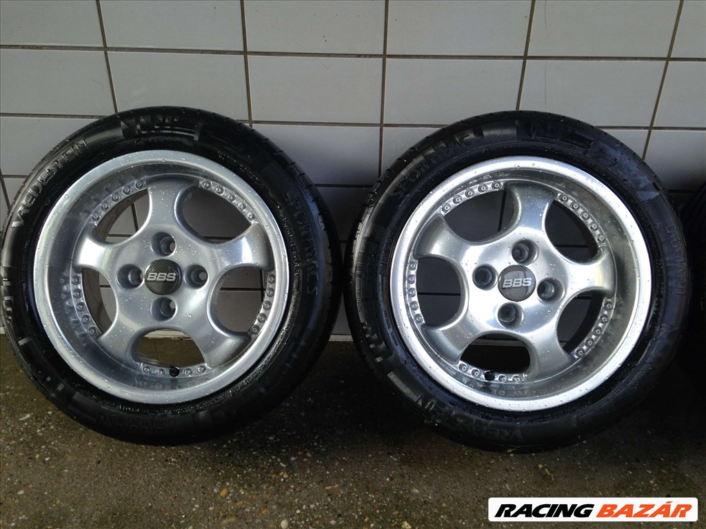 BBS 15" ALUFELNI 4X100 NYÁRI 195/50R15 GUMIKKAL OLCSÓN!!!! 2. kép