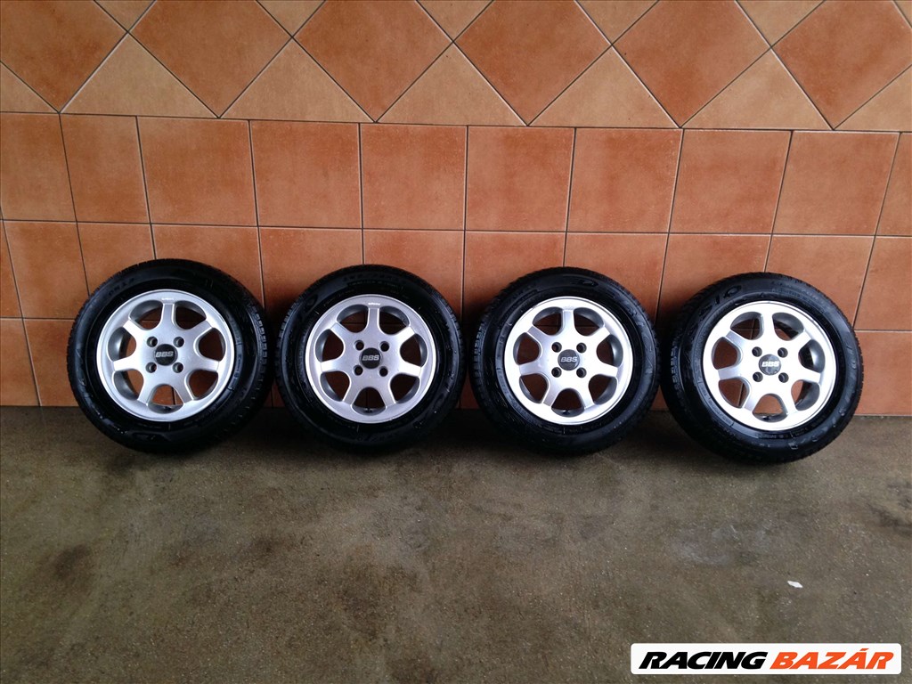 BBS 13" ALUFELNI 4X100 NYÁRI 165/70R13 GUMIVAL OLCSÓN!!!! 1. kép