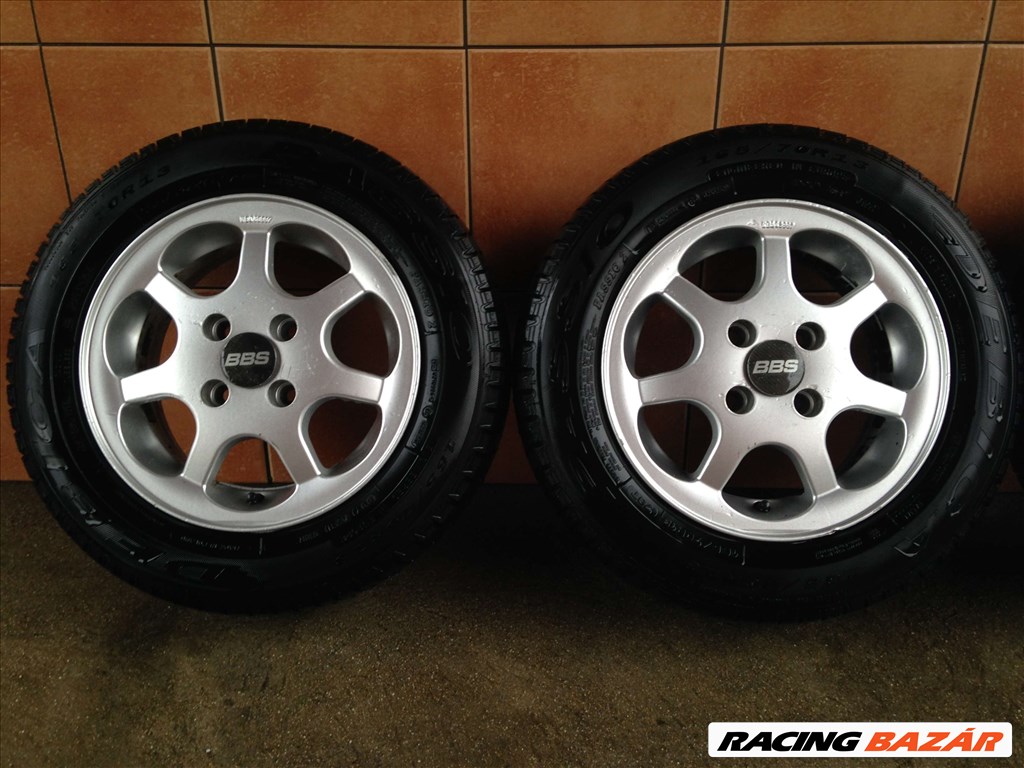 BBS 13" ALUFELNI 4X100 NYÁRI 165/70R13 GUMIVAL OLCSÓN!!!! 2. kép