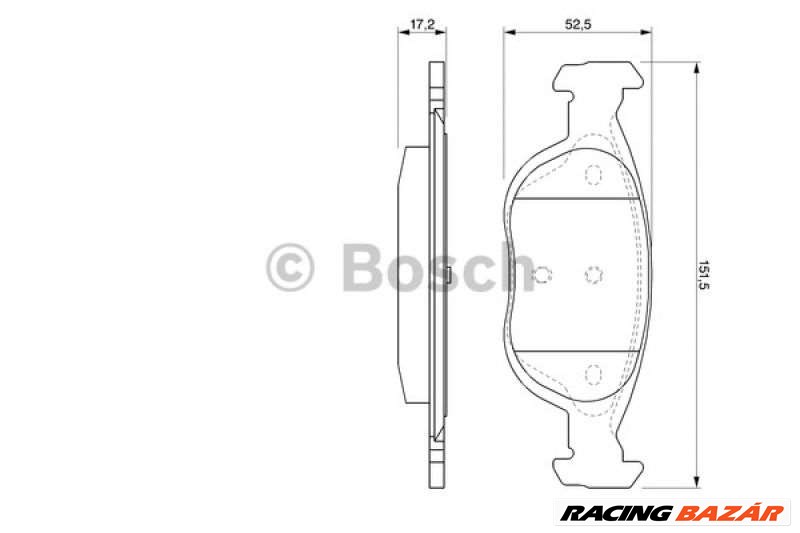 BOSCH 0986424544 Fékbetét - FIAT, LANCIA 1. kép