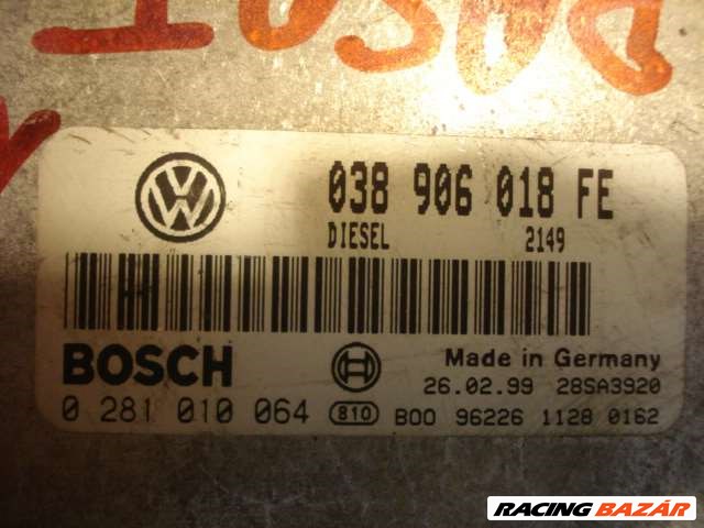 VW PASSAT 1.9 TDI B5 MOTORVEZÉRLŐ  ELADÓ 038906018FE 1. kép