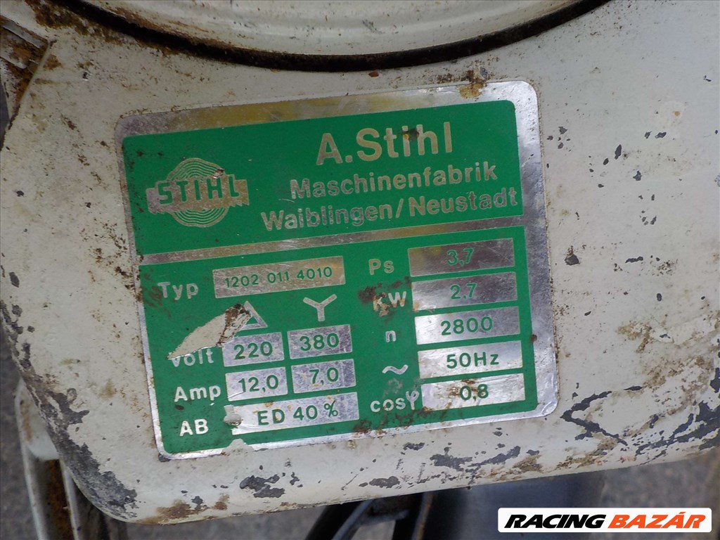 STIHL E 30-AS TIPUSÚ,380V-OS,RITKA OLDTIMER LÁNCFŰRÉSZ TAPOLCÁN ELADÓ 22. kép