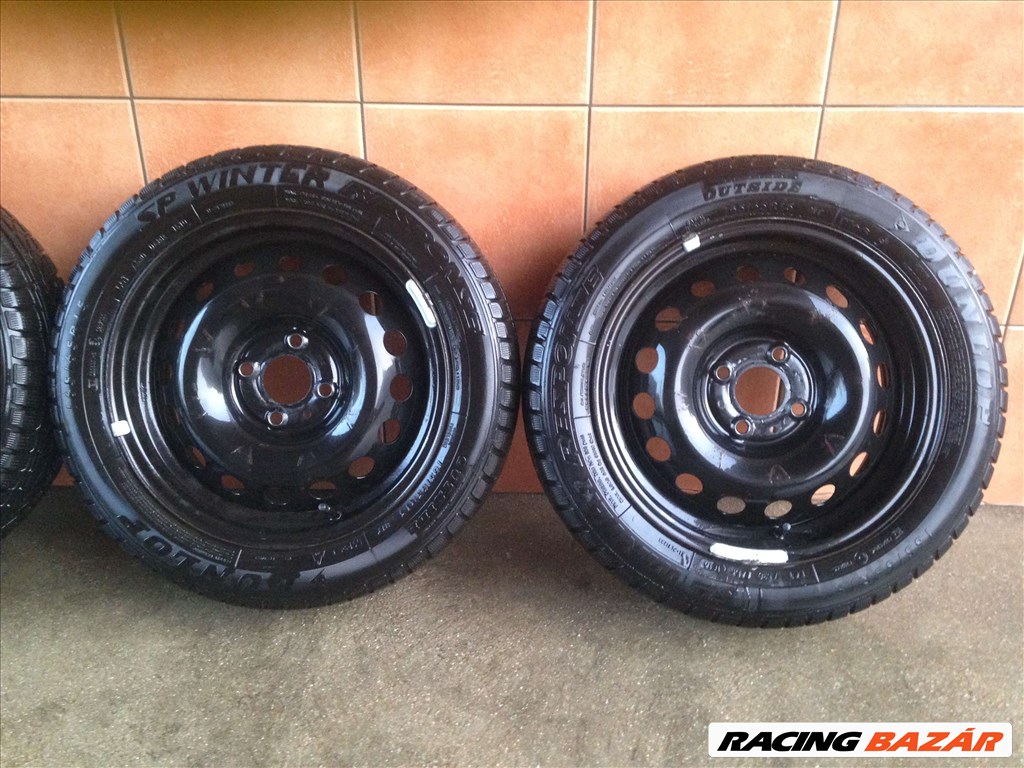 RENAULT 15" LEMEZFELNI 4X100 TÉLI 165/65R15 GUMIKKAL OLCSÓN!!! 3. kép