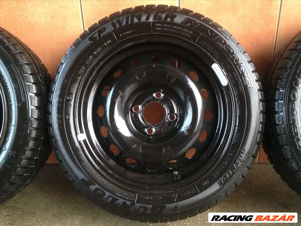 RENAULT 15" LEMEZFELNI 4X100 TÉLI 165/65R15 GUMIKKAL OLCSÓN!!! 4. kép