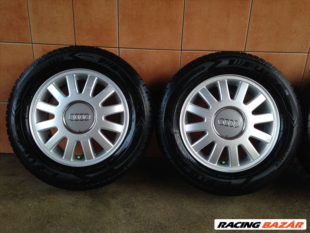 AUDI A-3 15" ALUFELNI 5X100 NYÁRI 195/65R15 GUMIKKAL OLCSÓN!!! 2. kép