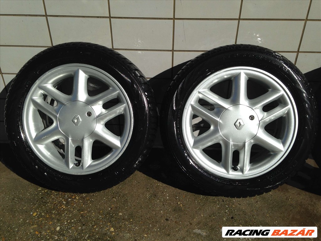 GYÁRI RENAULT 15" ALUFELNI 4X100 TÉLI 185/55R15 GUMIVAL OLCSÓN!! 2. kép
