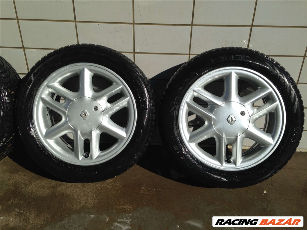 GYÁRI RENAULT 15" ALUFELNI 4X100 TÉLI 185/55R15 GUMIVAL OLCSÓN!! 3. kép
