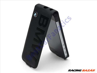 Gyári BMW fekete bőr telefontok Samsung Galaxy S6-hoz 80212413771