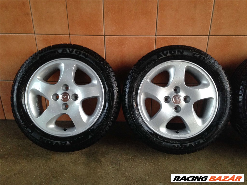 MAZDA 15" ALUFELNI 4X100 TÉLI 195/55R15 GUMIKKAL OLCSÓN!!! 2. kép