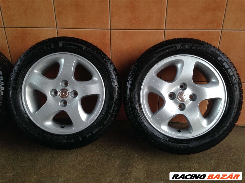 MAZDA 15" ALUFELNI 4X100 TÉLI 195/55R15 GUMIKKAL OLCSÓN!!! 3. kép