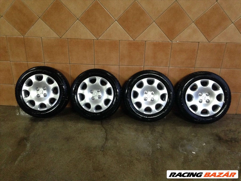 PEUGEOT 15" LEMEZFELNI 4X108 TÉLI 185/65R15 GUMIKKAL OLCSÓN!!!! 1. kép