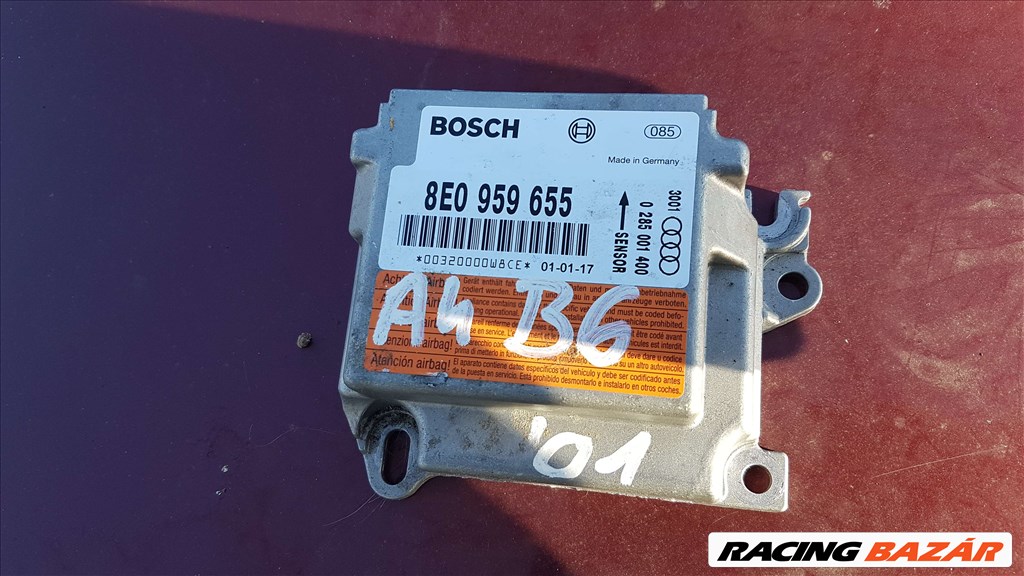 Audi A4 B6 légzsákvezérlő 8E0 959 655 1. kép