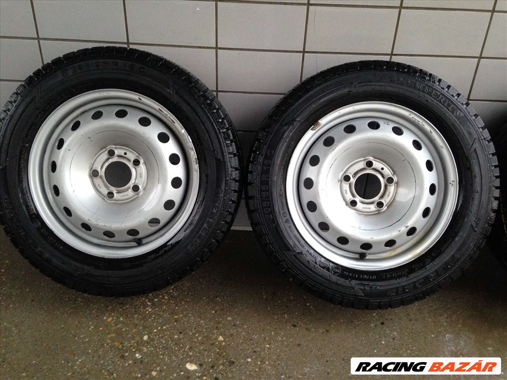 RENAULT TRAFIC 16" LEMEZFELNI 5X118 TÉLI 205/65R16C GUMIKKAL OLCSÓN!! 2. kép