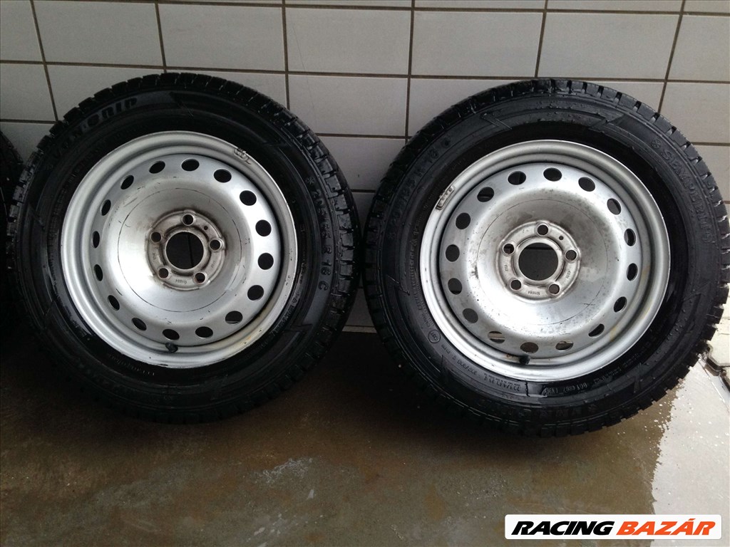 RENAULT TRAFIC 16" LEMEZFELNI 5X118 TÉLI 205/65R16C GUMIKKAL OLCSÓN!! 3. kép