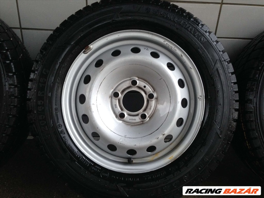 RENAULT TRAFIC 16" LEMEZFELNI 5X118 TÉLI 205/65R16C GUMIKKAL OLCSÓN!! 4. kép