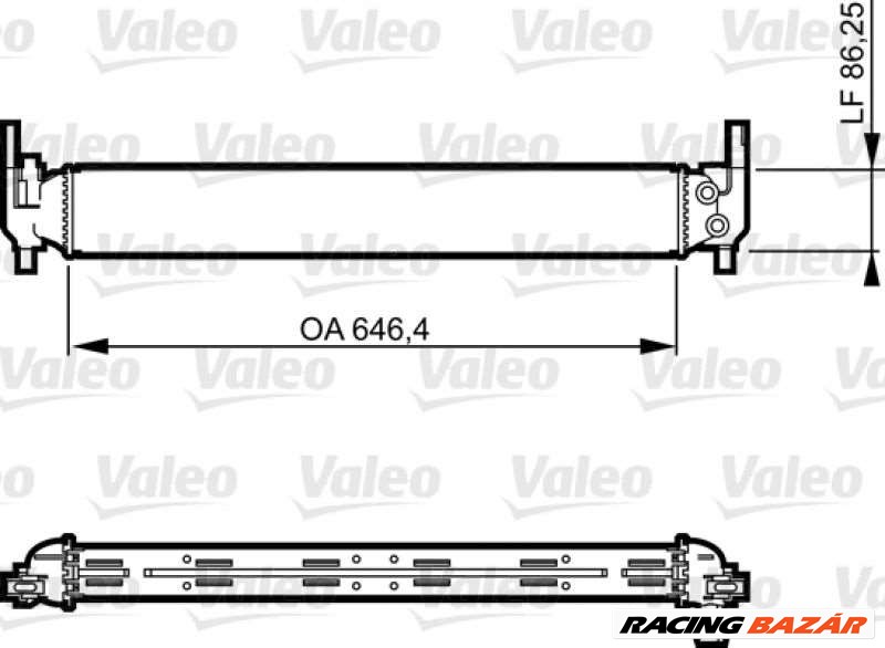 VALEO 735310 Motorvízhűtő - AUDI, SKODA, VOLKSWAGEN, SEAT 1. kép