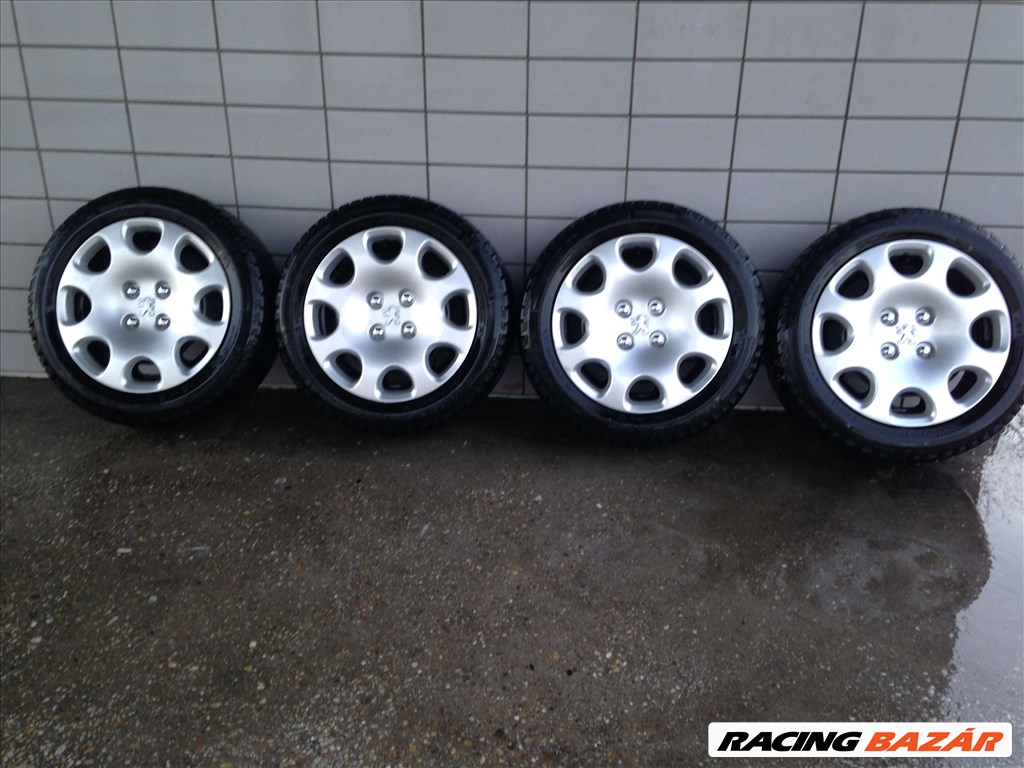 PEUGEOT 15" LEMEZFELNI 4X108 TÉLI 195/55R15 GUMIVAL OLCSÓN!!! 1. kép