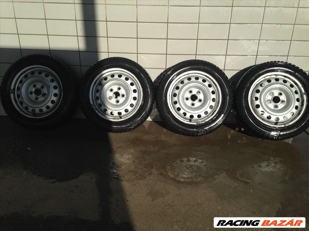 VW SHARAN 16" LEMEZFELNI 5X112 TÉLI 195/60R16C GUMIVAL OLCSÓN!!! 1. kép