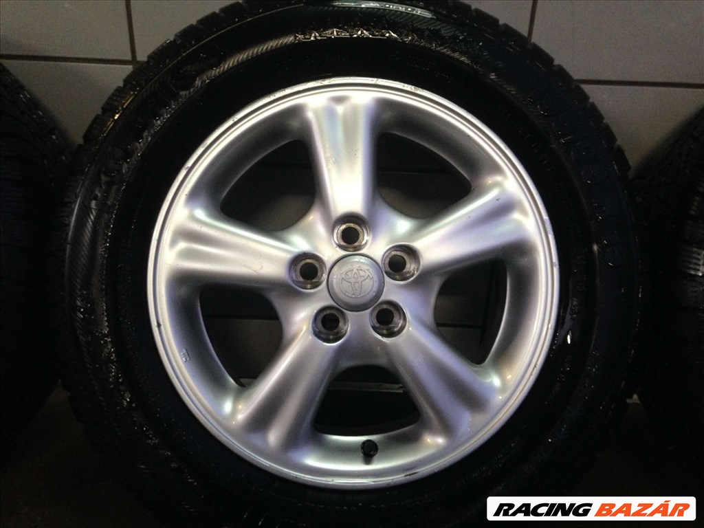 TOYOTA 15" ALUFELNI 5X100 TÉLI 195/65R15 GUMIKKAL OLCSÓN!!!!! 3. kép