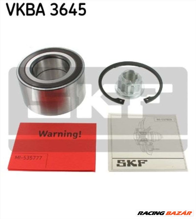 SKF VKBA 3645 Kerékcsapágy készlet - VOLKSWAGEN, AUDI, PORSCHE 1. kép