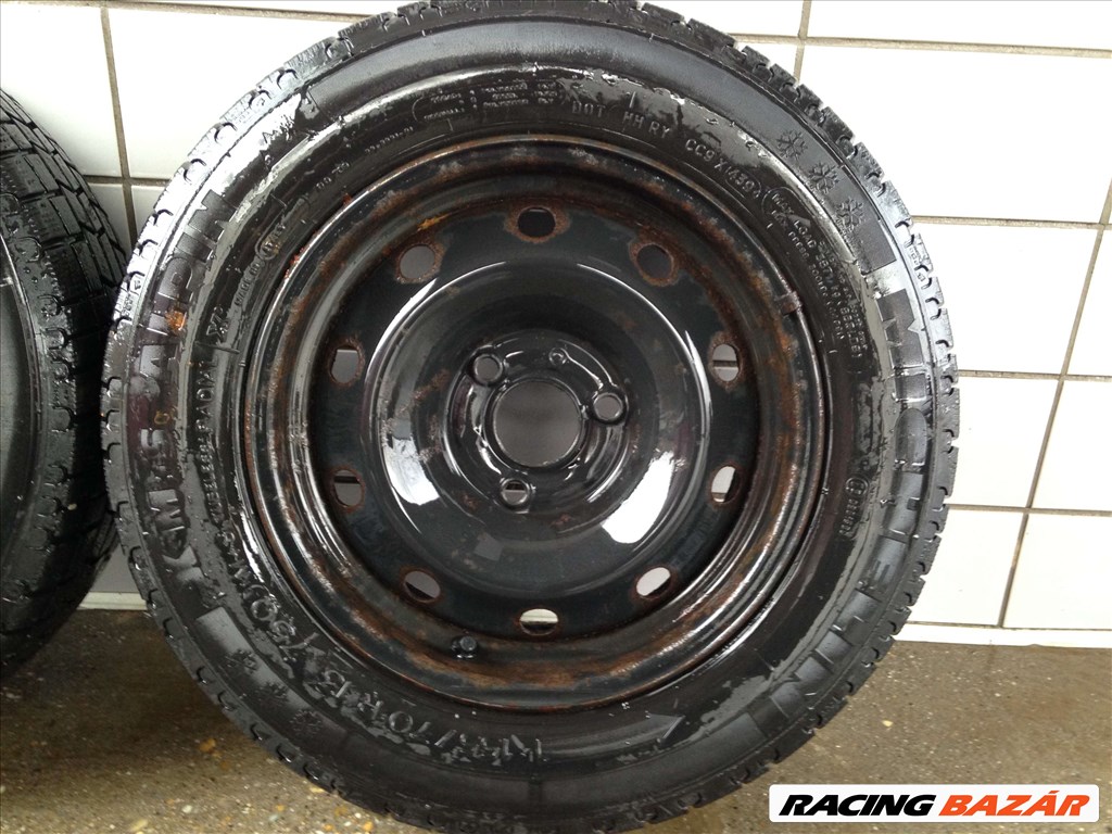 CITROEN SAXO 13" LEMEZFELNI 3X98 TÉLI 155/70R13 GUMIKKAL OLCSÓN!!! 4. kép