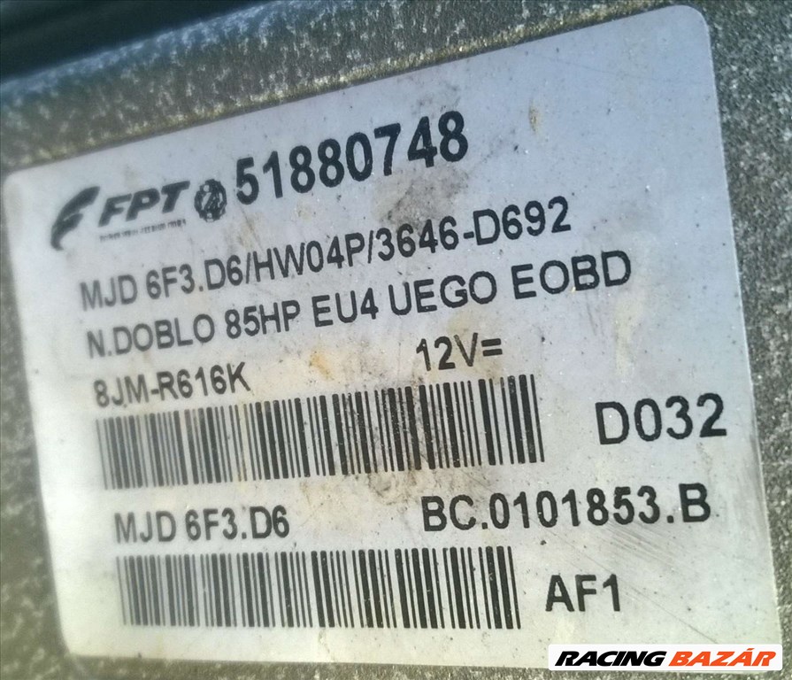 Fiat Doblo 1.3 JTD Multijet 2010-től motorvezérlő 2. kép