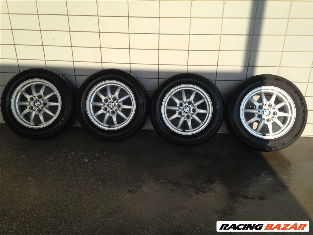 BMW 15" ALUFELNI 5X120 NYÁRI 205/60R15 GUMIKKAL OLCSÓN!!! 1. kép