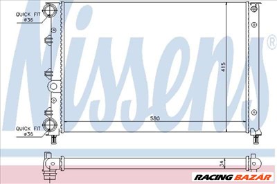 NISSENS 60052 Motorvízhűtő - ALFA ROMEO