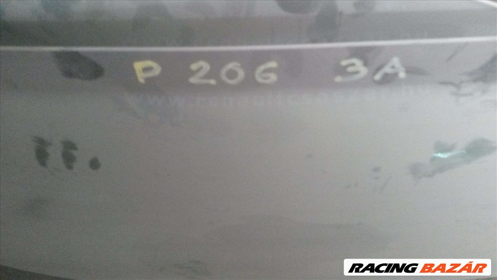 Peugeot 206 3 ajtós hátsó üveg, szélvédő csomagtér ajtó üveg 1. kép