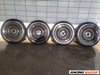 PEUGEOT 14" LEMEZFELNI 4X108 NYÁRI 175/70R14 GUMIKKAL OLCSÓN!!!