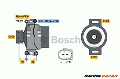 BOSCH 0 986 046 320 Generátor - MERCEDES-BENZ