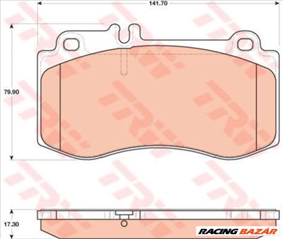TRW GDB1822 Fékbetét - MERCEDES-BENZ