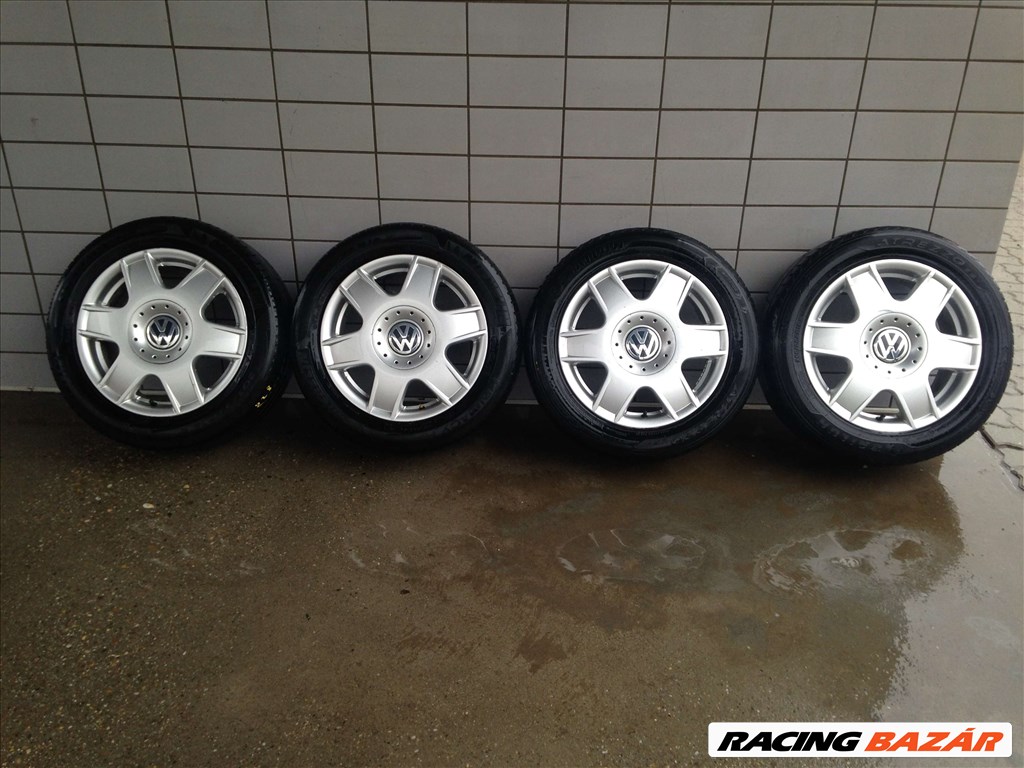 VW GOLF  16" ALUFELNI 5X100 NYÁRI 205/55R16 GUMIKKAL OLCSÓN!!! 1. kép