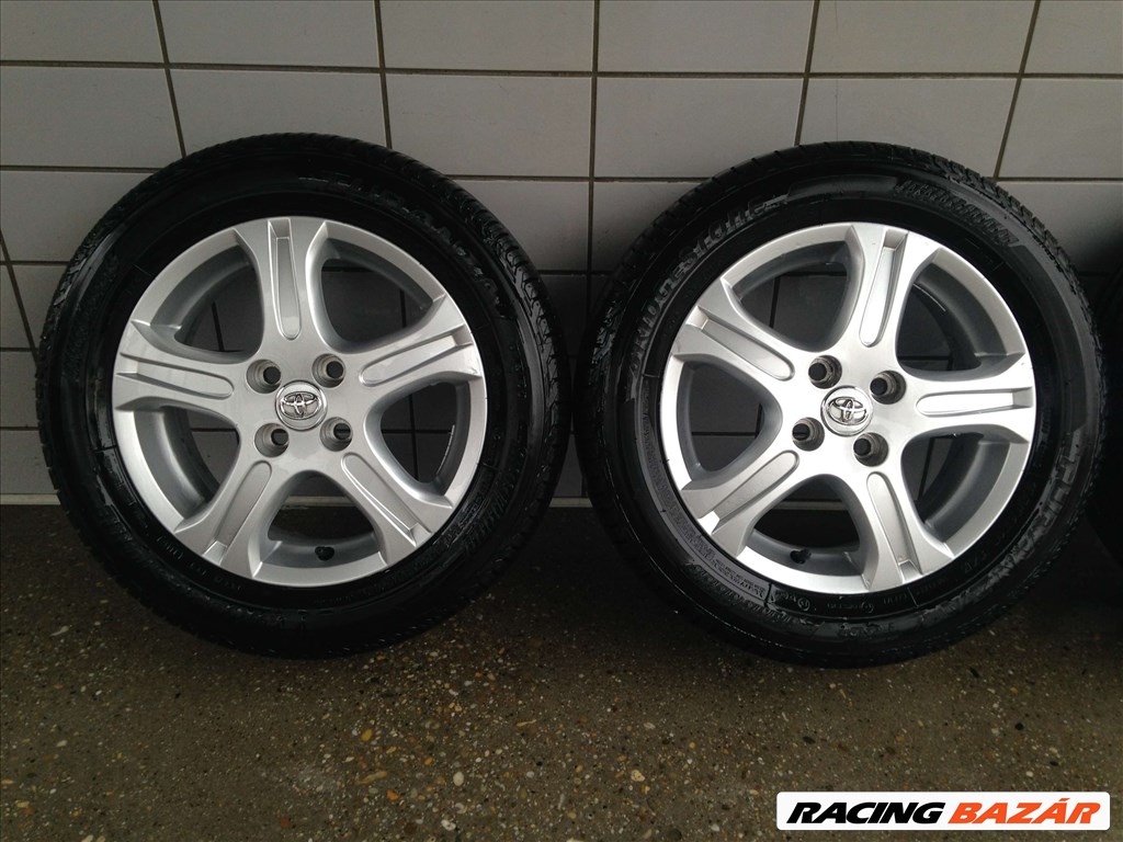 TOYOTA 15" ALUFELNI 4X100 NYÁRI 185/60R15 GUMIKKAL OLCSÓN!!! 2. kép