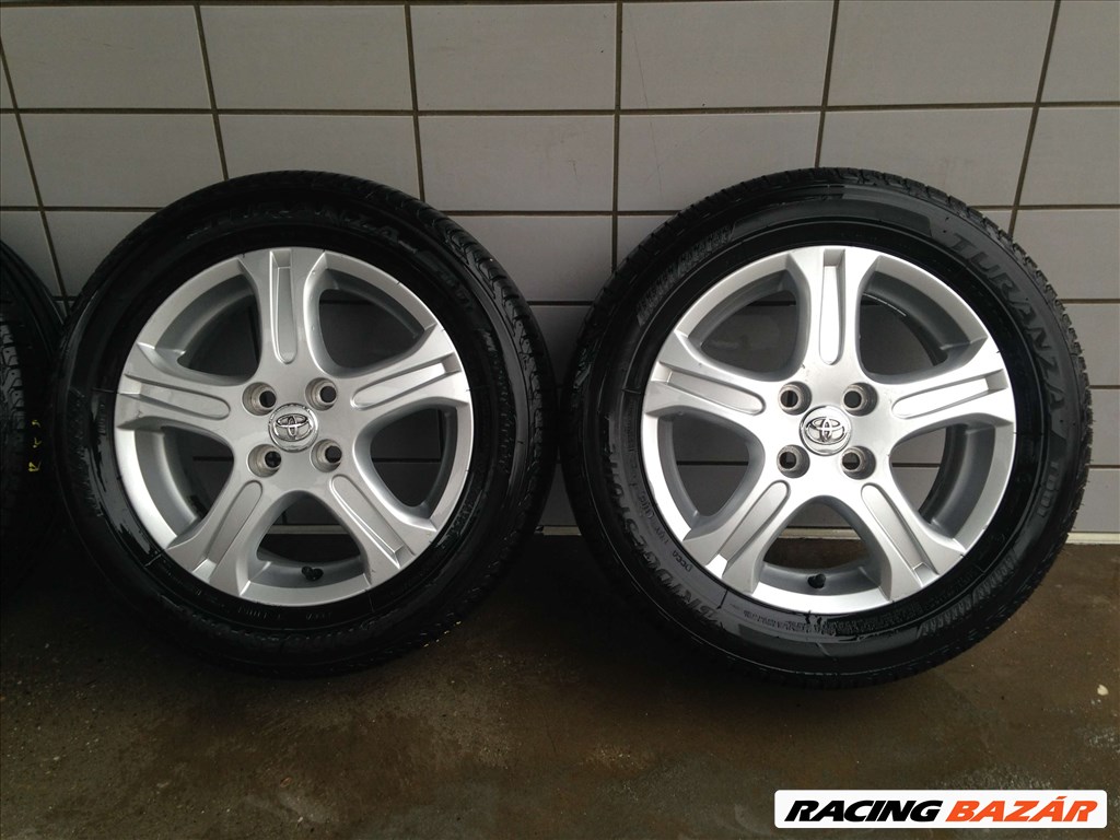 TOYOTA 15" ALUFELNI 4X100 NYÁRI 185/60R15 GUMIKKAL OLCSÓN!!! 3. kép