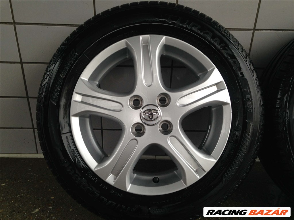 TOYOTA 15" ALUFELNI 4X100 NYÁRI 185/60R15 GUMIKKAL OLCSÓN!!! 4. kép