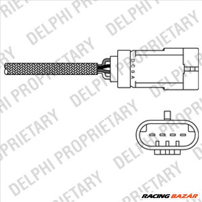 DELPHI ES20310-12B1 Lambdaszonda - RENAULT, VAUXHALL, FIAT