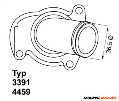 WAHLER 4459.92D Termosztát - OPEL, VAUXHALL
